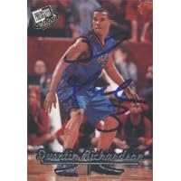 Quentin Richardson, DePaul Blue Demons - Los Angeles Clippers, 2000 Press Pass Autographed Card