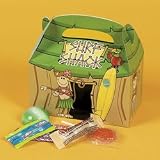 12 Tiki Hut Surf Shack Beach Monkey Treat Boxes