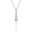 14k White or Yellow Gold 3-Stone Round Shared Prong Pendant (1/4 cttw, I-J Color, I1-I2 Clarity)
