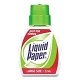 Correction Fluid, For Photocopies, 22 ml, White