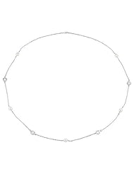 36-Inch Cultured Pearl Station Necklace