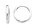 14k White Gold 2mm Thickness Small Huggies Earrings for Kids & Teens (0.4