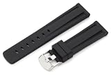 Hadley-Roma Men's MS3373RA 220 22-mm Genuine Silicone Diver Sport Watch Strap