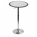 Bistro Bar Table - Black/ Silver