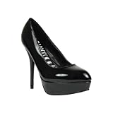 Stiletto High Heel Platform Shoes Black
