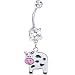 Cute Moo Moo Cow Belly Ring Cute Moo Moo Cow Belly Ring