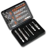 Alden Screw & Bolt Extractor Set, Drill-Out, 6 Pc w/Case