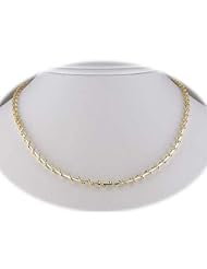 Gold Ball OMEGA 1.25mm Sterling Silver 16 - 18 Inch Nickel Free Chain Necklace Italy