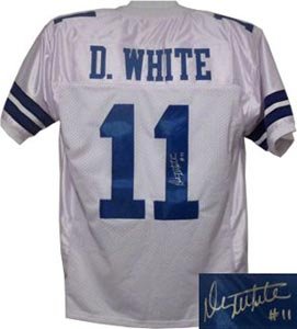 Danny White Signed Dallas Cowboys White Prostyle Jersey