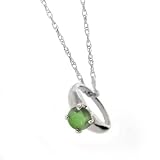 10K WG May Birthstone Small Ring Charm-Emerald