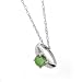 10K WG May Birthstone Small Ring Charm-Emerald