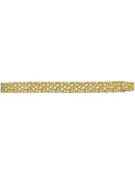 15mm 14k Classic Nugget Bracelet 8"
