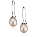 Valero Pearls Valero Classics Damen-Ohrh�nger 925 Sterlingsilber S��wasser-Zuchtperlen apricot ca. 8,5-9,0 mm  354021