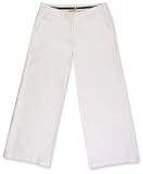 LINEN COTTON BASKET WEAVE CROPPED PANTS