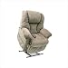 LL-550L Elegance Collection Large Lift Chair with Split Back Fabric: Almond, Heat and Massage: No Heat and Massage), Pillows: Head Pillow Only