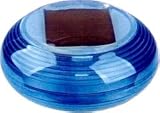 Blue Plastic Floating Disc Pond Solar Light - B0018NDAIM