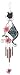 Home2Garden Cat Wind Chime Rustic Metal Finish