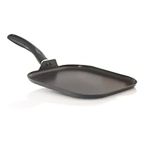 Bialetti Bialetti 11-Inch Buon Appetito Griddle, Square, Black