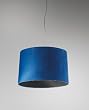 Velvet pendant lamp - US160 (large) - black, G53 - R111 Low voltage halogen, 110 - 125V (for use in the U.S., Canada etc.), black