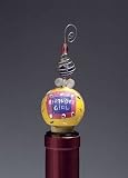 Santa Barbara WS-5510F Lolita Wine Stopper, Birthday Girl