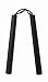 Sporting Goods : Nunchaku 12" Cord Black Octagon