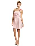 My Michelle Juniors One Shoulder Dress, Pink, Small