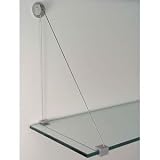 CRL Aluminum Finish Cable Shelf Bracket System for 3/8" to 1/2" Shelves CRL Aluminum Finish Cable Shelf Bracket System for 3/8" to 1/2" Shelves