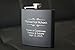 Custom Engraved Black Flask - Personalized with Any Text