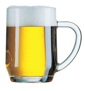 Ultra Break Resistant Glass – Haworth Mug: 4 PAK – 20oz. Mugs hold a Pint.