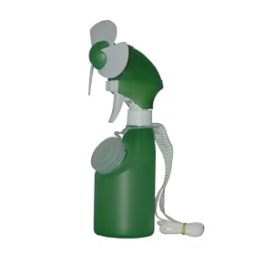 O2-COOL  Hand held Mistig Fan (batteries not included)   green