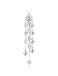 18k WHITE GOLD WOMENS PENDANT LP-2020 DIAMOND 0.55CT TW
