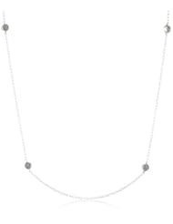 Judith Jack "Classics" Sterling Silver, Marcasite Strandage Necklace with Stations, 36"