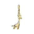 14K Two-Tone Gold Diamond Giraffe Charm