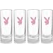 Playboy Pink Bunny Head Logo Shot Glasses Set of 4