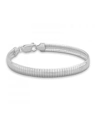 MMA Silver - 16 inch 6mm Domed Omega Necklace
