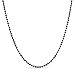 Bling Jewelry Unisex Stainless Steel Black Bead Ball Chain Necklace 3mm