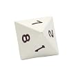 GameScience Opaque Precision d8 Dice, White with black ink
