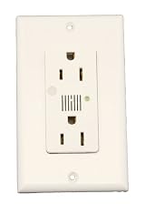 15 Amp, 125 Volt, Decora Plus Duplex Surge Suppressor Receptacle, Straight Blade, Industrial Grade, Self Grounding, with Indicator Light, Blue/Ivory/Light Almond/White, 7280