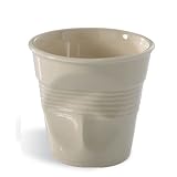 Revol Froisses 6.25 oz. Crumpled Cappuccino Tumbler, Cream