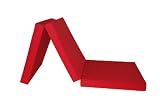 Produkt-Bild: Badenia Bettcomfort 3889210117 G&auml;stematratze, 3-teilige Klappmatratze, rot