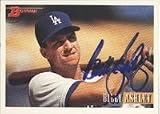 Billy Ashley, Los Angeles Dodgers, 1993 Bowman Autographed Card