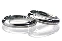 Myonie 5mm Dual Finish Titanium Wedding Band