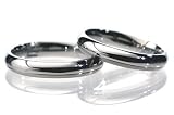 Myonie 5mm Dual Finish Titanium Wedding Band