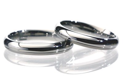 Myonie 5mm Dual Finish Titanium Wedding Band