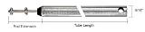 23 Tubular Spiral Tilt Window Balance with Black Bushing