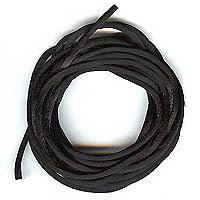 Satin Rattail Cord 2mm Black Rat Tail -10 Feet