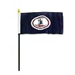 Virginia Flag 4 x 6 inch