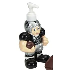 oakland raiders soap dispenser