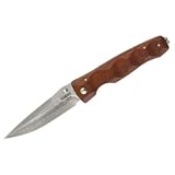 Mcusta Knives 122D Damascus Steel Tactility Folder Linerlock Knife with Cocobolo Wood Handles
