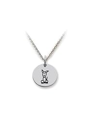 Family Values (tm) 925 Sterling Silver Dog - 16 To 18 Inch Adjustable Chain Included